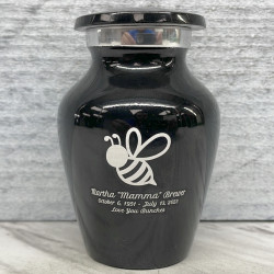 Customer Gallery - Bee Keepsake Urn - Jet Black