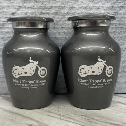 Customer Gallery - Motorcycle Keepsake Urn - Gunmetal Gray
