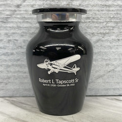 Customer Gallery - Airplane II Keepsake Urn - Jet Black