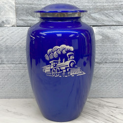 Customer Gallery - Train Cremation Urn - Midnight Blue