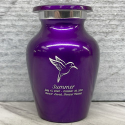 Customer Gallery - Hummingbird Keepsake Urn - Purple Luster