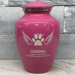 Customer Gallery - Large Angel Wings Pet Cremation Urn - Rose Pink