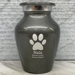 Customer Gallery - Paw Print Keepsake Urn - Gunmetal Gray