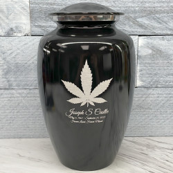 Customer Gallery - Marijuana Cremation Urn - Jet Black