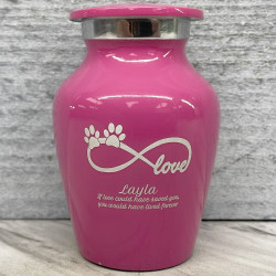Customer Gallery - Keepsake Infinite Love Pet Cremation Urn - Rose Pink