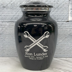 Customer Gallery - Mechanic Wrench Sharing Urn - Jet Black