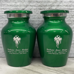 Customer Gallery - Melting Shrooms Keepsake Urn - Shamrock Green