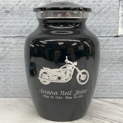 Customer Gallery - Motorcycle Sharing Urn - Jet Black