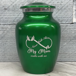 Customer Gallery - My Mom Walks With Me Sharing Urn - Shamrock Green