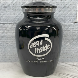 Customer Gallery - Dead Inside Sharing Urn - Jet Black