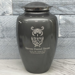Customer Gallery - Owl Cremation Urn - Gunmetal Gray
