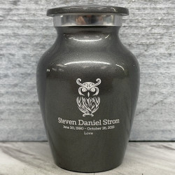 Customer Gallery - Owl Keepsake Urn - Gunmetal Gray