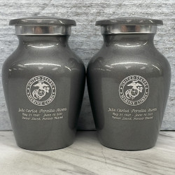 Customer Gallery - Marine Corps Keepsake Urn - Gunmetal Gray