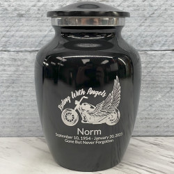Customer Gallery - Riding with Angels Sharing Urn - Jet Black