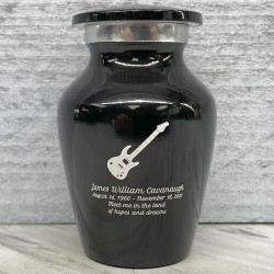 Customer Gallery - Electric Guitar Keepsake Urn - Jet Black