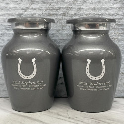 Customer Gallery - Horseshoe Keepsake Urn - Gunmetal Gray