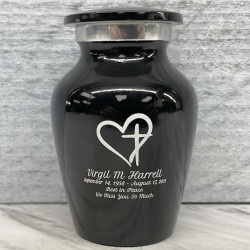 Customer Gallery - Love of Christ Keepsake Urn - Jet Black