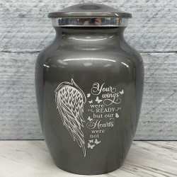 Customer Gallery - Your Wings Were Ready Sharing Urn - Gunmetal Gray