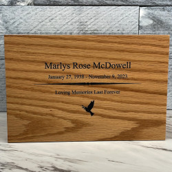 Customer Gallery - Traditions Oak Cremation Urn