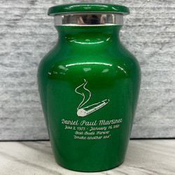 Customer Gallery - Marijuana Joint Keepsake Urn - Shamrock Green