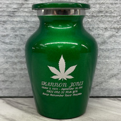 Customer Gallery - Marijuana Keepsake Urn - Shamrock Green