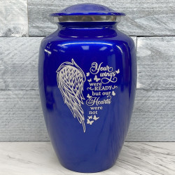 Customer Gallery - Your Wings Were Ready Cremation Urn - Midnight Blue