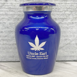 Customer Gallery - Marijuana Keepsake Urn - Midnight Blue