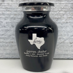 Customer Gallery - Texas Home Keepsake Urn - Jet Black