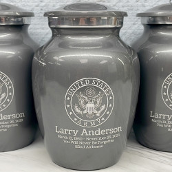 Customer Gallery - Army Sharing Urn - Gunmetal Gray