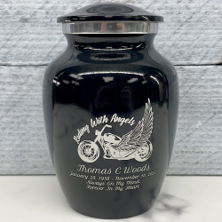 Customer Gallery - Riding with Angels Sharing Urn - Jet Black