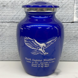 Customer Gallery - Eagle Sharing Urn - Midnight Blue