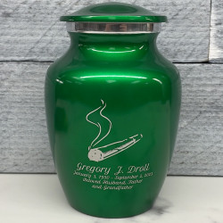 Customer Gallery - Marijuana Joint Sharing Urn - Shamrock Green