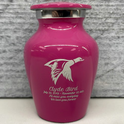 Customer Gallery - Duck Keepsake Urn - Rose Pink