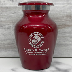 Customer Gallery - Marine Corps Keepsake Urn - Ruby Red