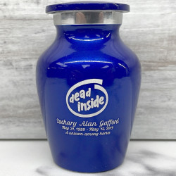 Customer Gallery - Dead Inside Keepsake Urn - Midnight Blue