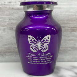 Customer Gallery - Butterfly Keepsake Urn - Purple Luster