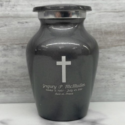 Customer Gallery - Cross Keepsake Urn - Gunmetal Gray