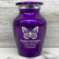 Customer Gallery - Butterfly Keepsake Urn - Purple Luster