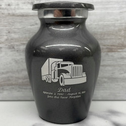 Customer Gallery - Semi Truck Keepsake Urn - Gunmetal Gray
