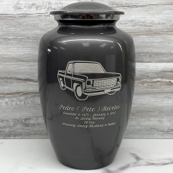 Customer Gallery - Truck II Cremation Urn - Gunmetal Gray