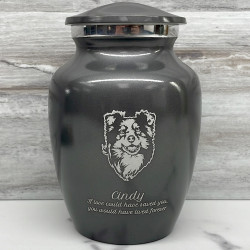 Customer Gallery - Australian Shepherd Dog Cremation Urn - Gunmetal Gray