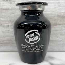 Customer Gallery - Dead Inside Keepsake Urn - Jet Black