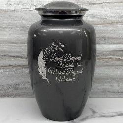 Customer Gallery - Loved Beyond Words Cremation Urn - Gunmetal Gray