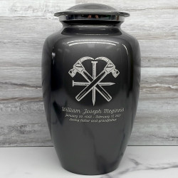 Customer Gallery - Woodworking Cremation Urn - Gunmetal Gray