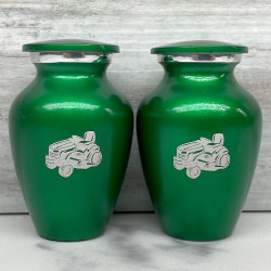 Customer Gallery - Riding Lawn Mower Keepsake Urn - Shamrock Green