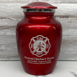 Customer Gallery - Firefighter Sharing Urn - Ruby Red