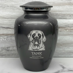 Customer Gallery - Large English Mastiff Dog Cremation Urn - Gunmetal Gray