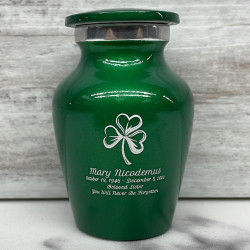 Customer Gallery - Shamrock Keepsake Urn - Shamrock Green