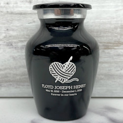 Customer Gallery - Crochet Heart Keepsake Urn - Jet Black
