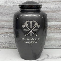 Customer Gallery - Woodworking Cremation Urn - Gunmetal Gray